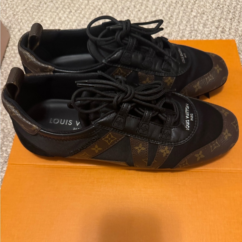 Louis Vuitton Black and Brown Sneakers for women